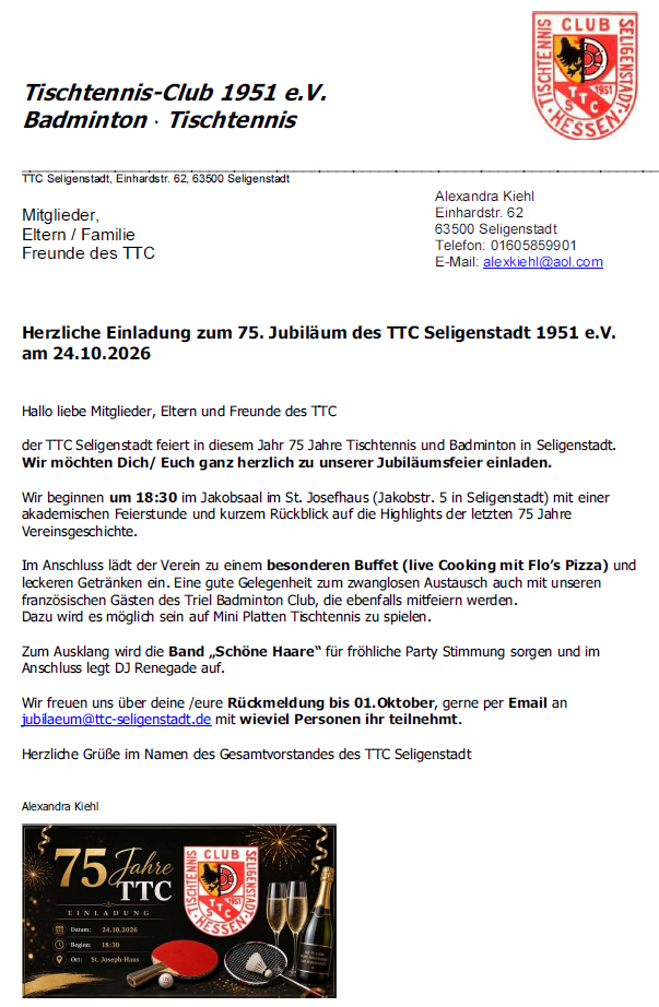 Einladung